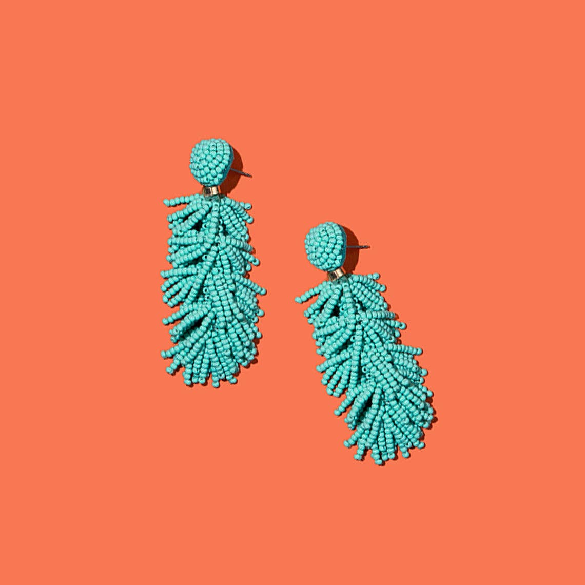 Custom Beaded Tiered Tassel Earrings | Tassel Earring