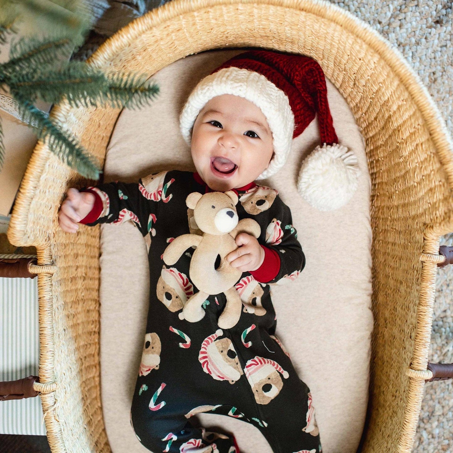 Candy Cane Bears Matching Family Pajamas