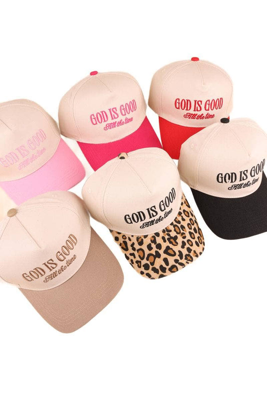 God Is Good All The Time Two-tone Canvas Cap