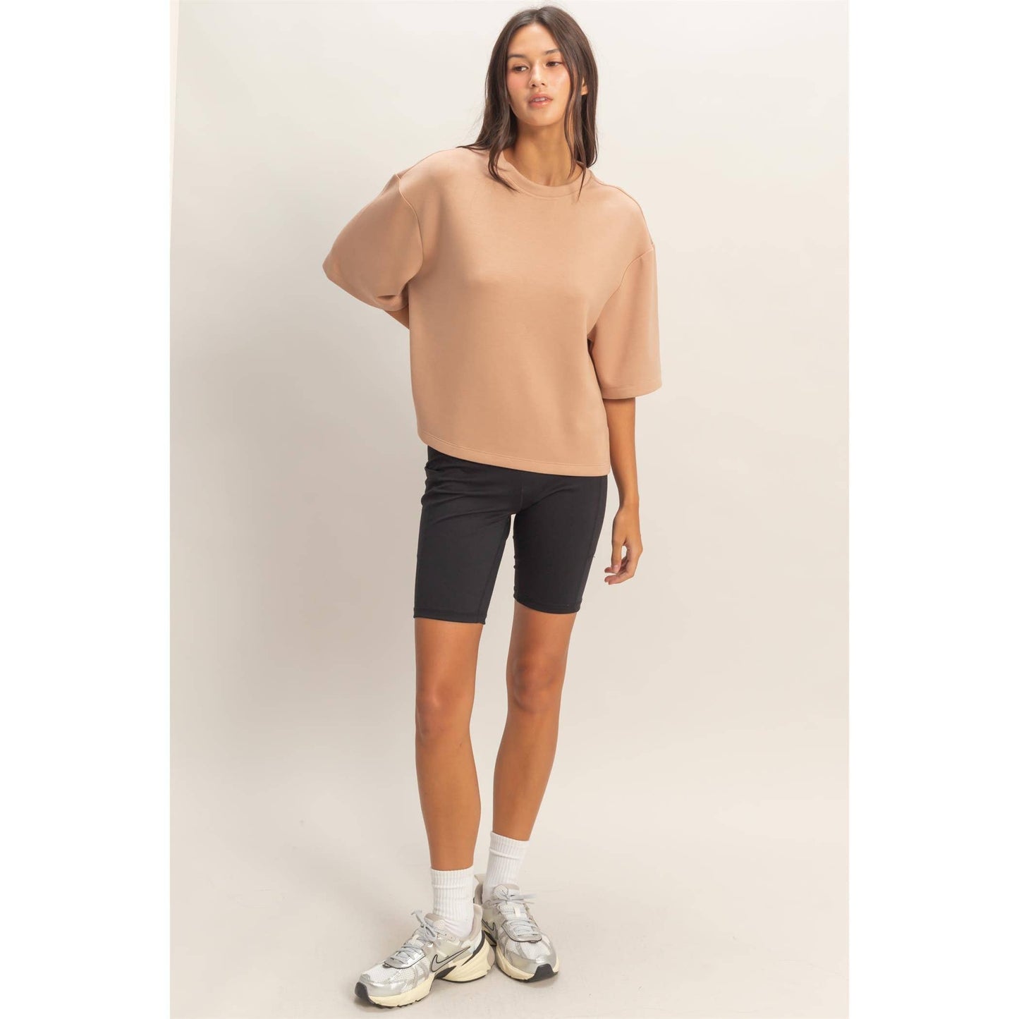 Scuba Short Sleeve Boxy Top