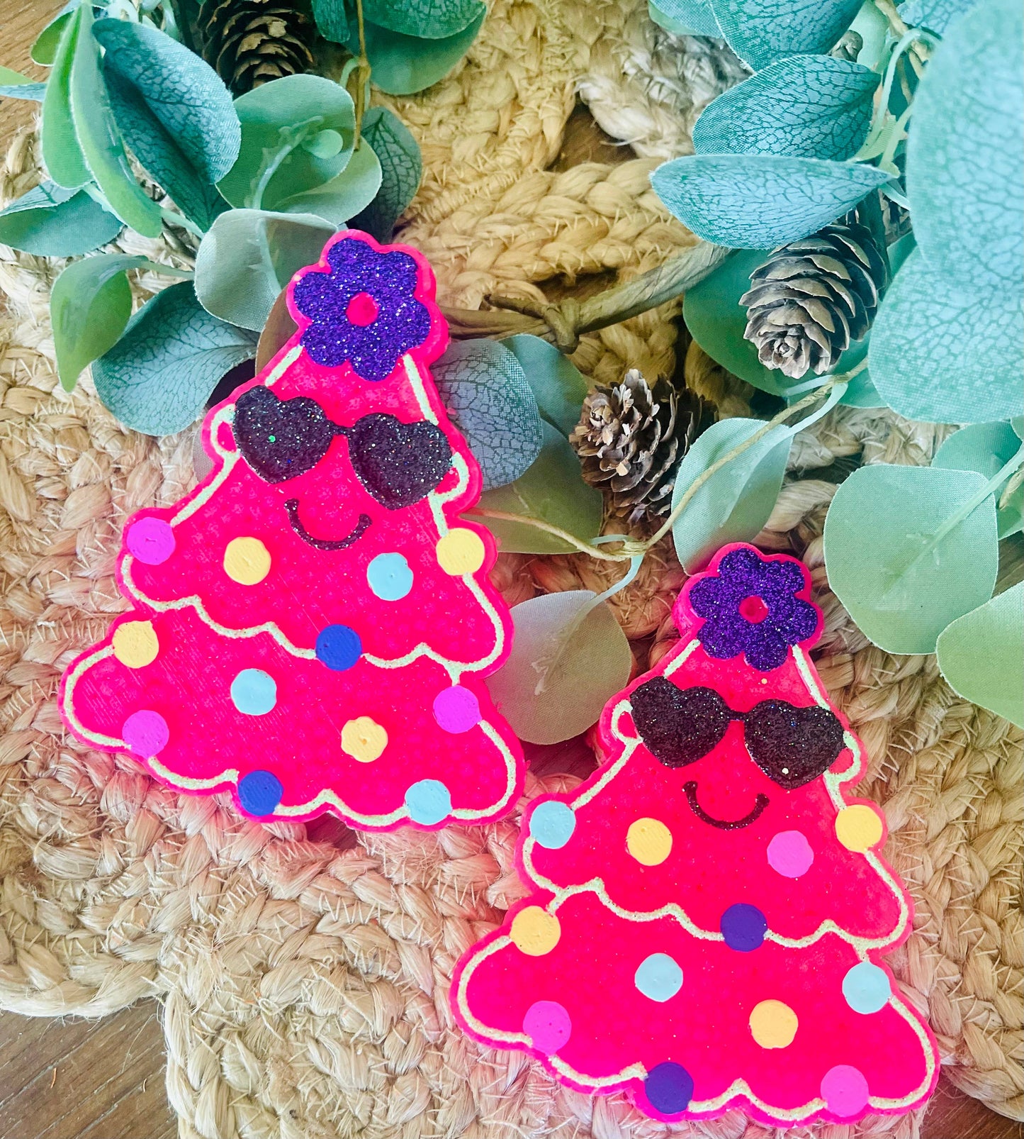 Retro Christmas Tree Car Freshie 