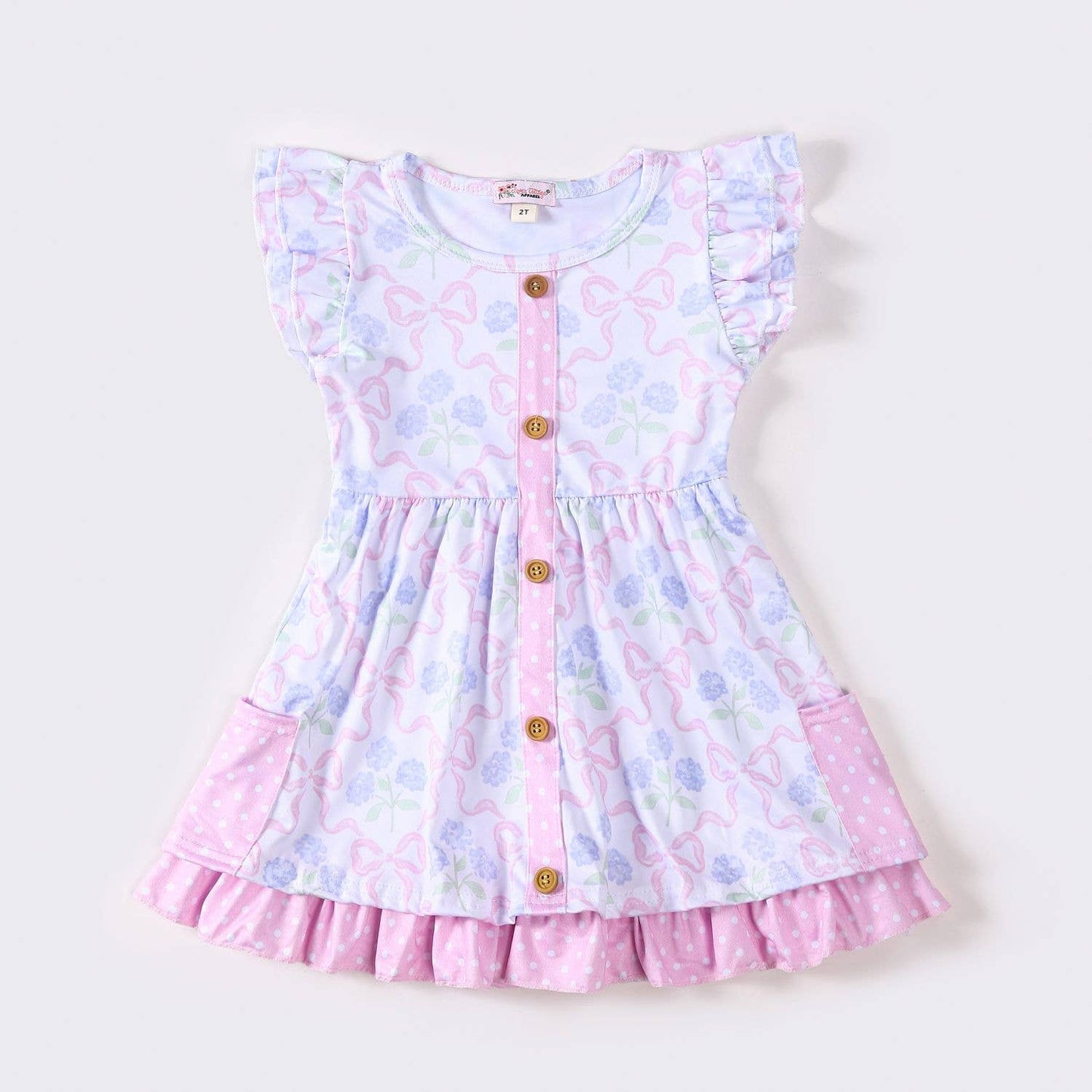 Hydrangea Coquette Girls Dress