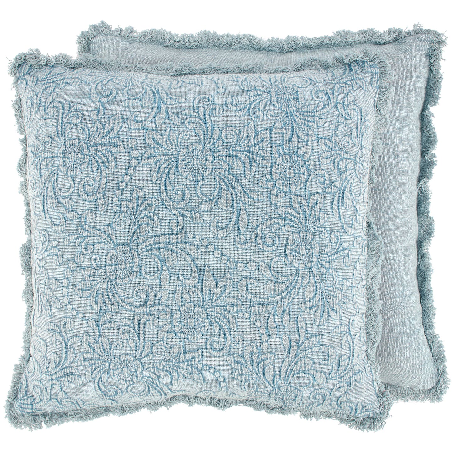 Floral Blue Pillow