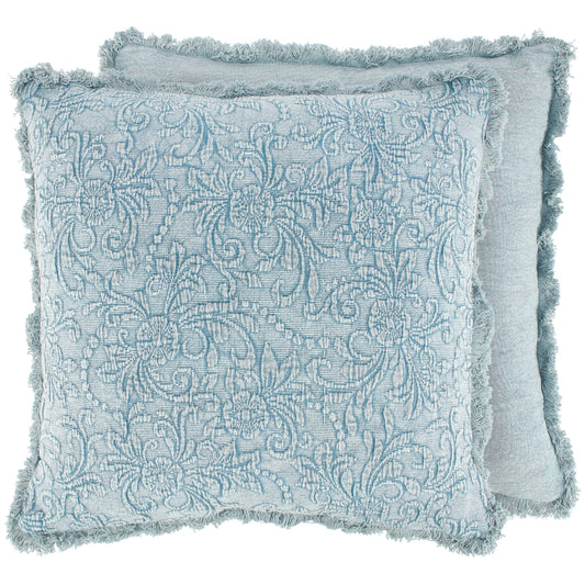 Floral Blue Pillow