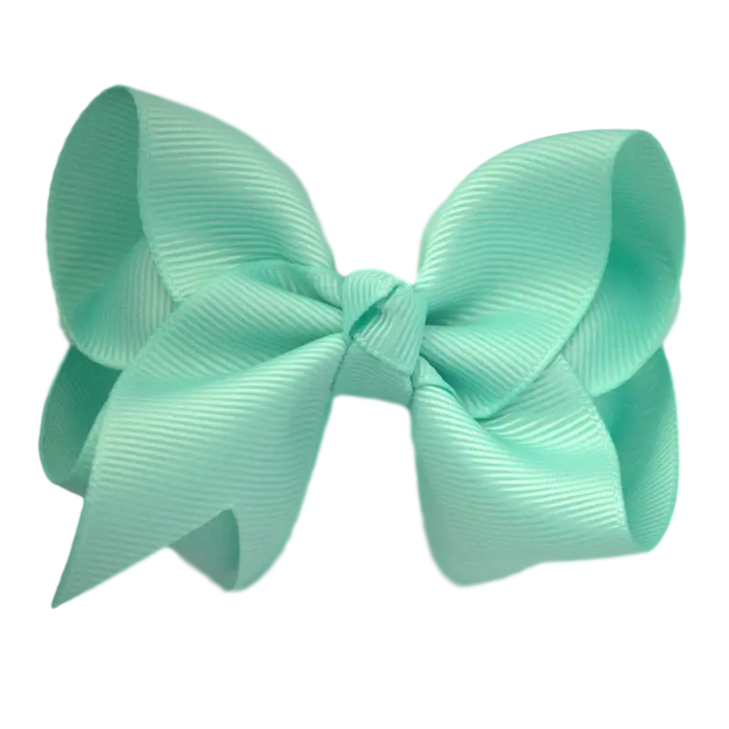 4 inch Solid Grosgrain Bow