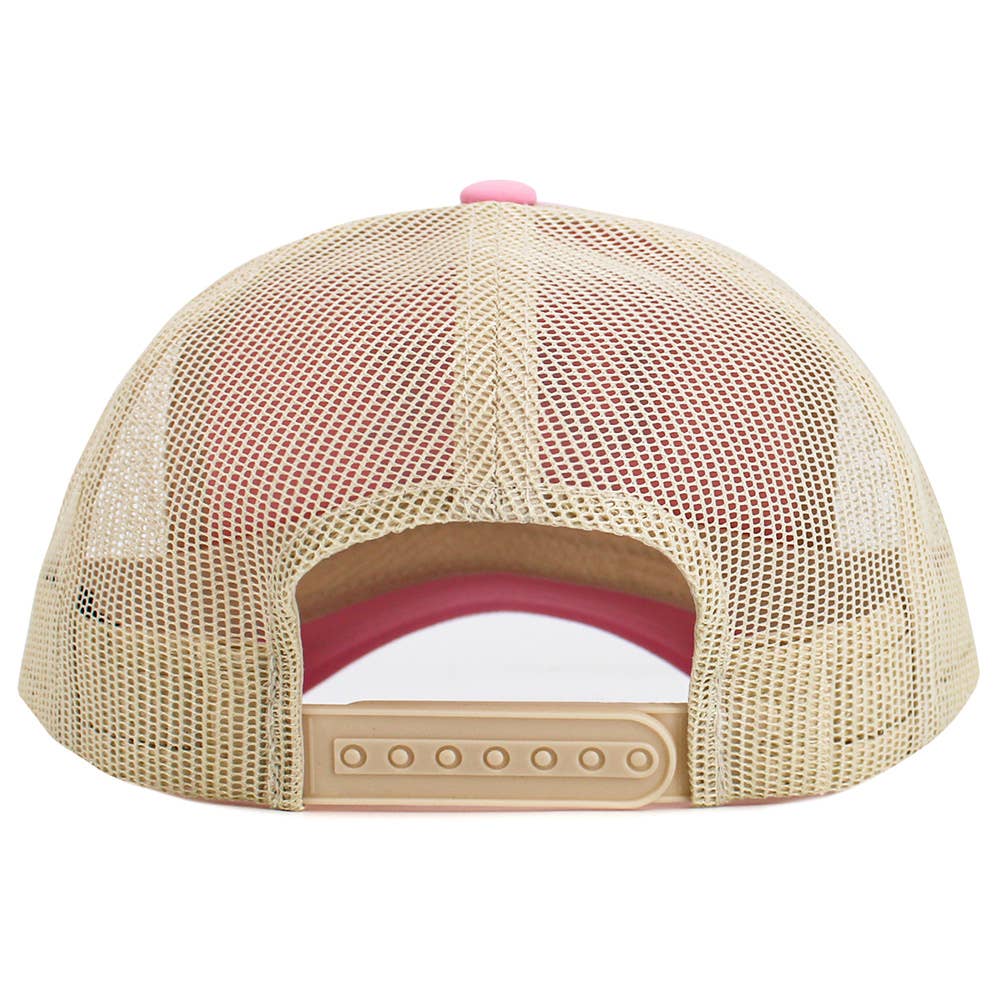 LAKE LIFE Message Embroidered Mesh Back Trucker Hat