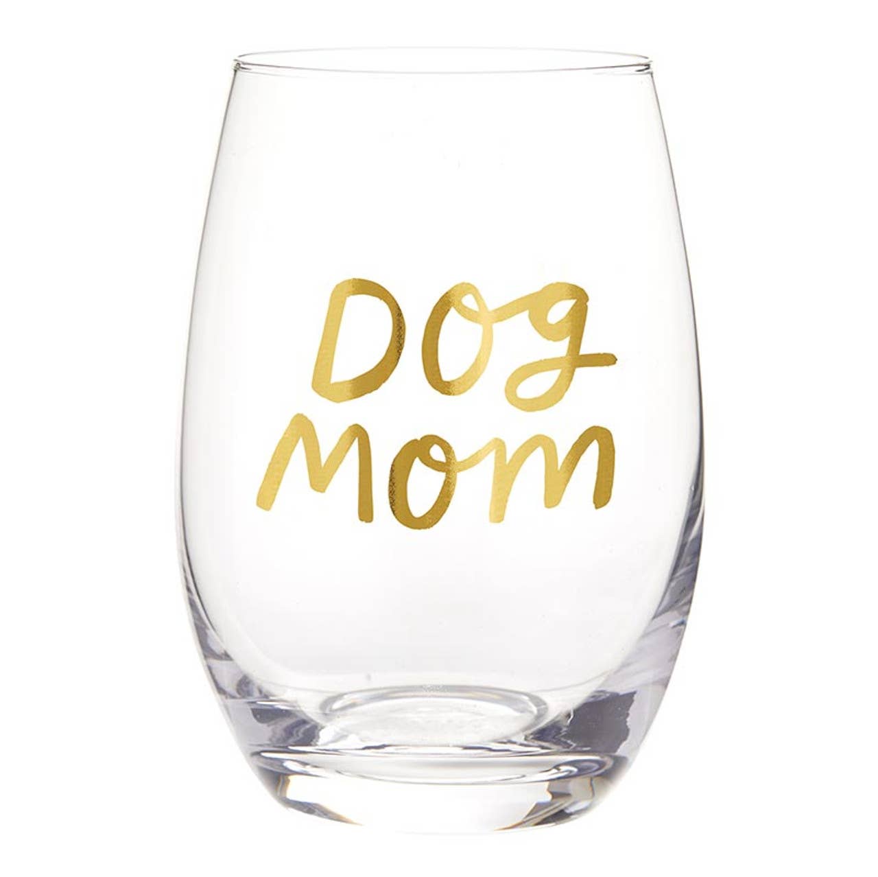 Stemless Wine Glass - Dog Mom