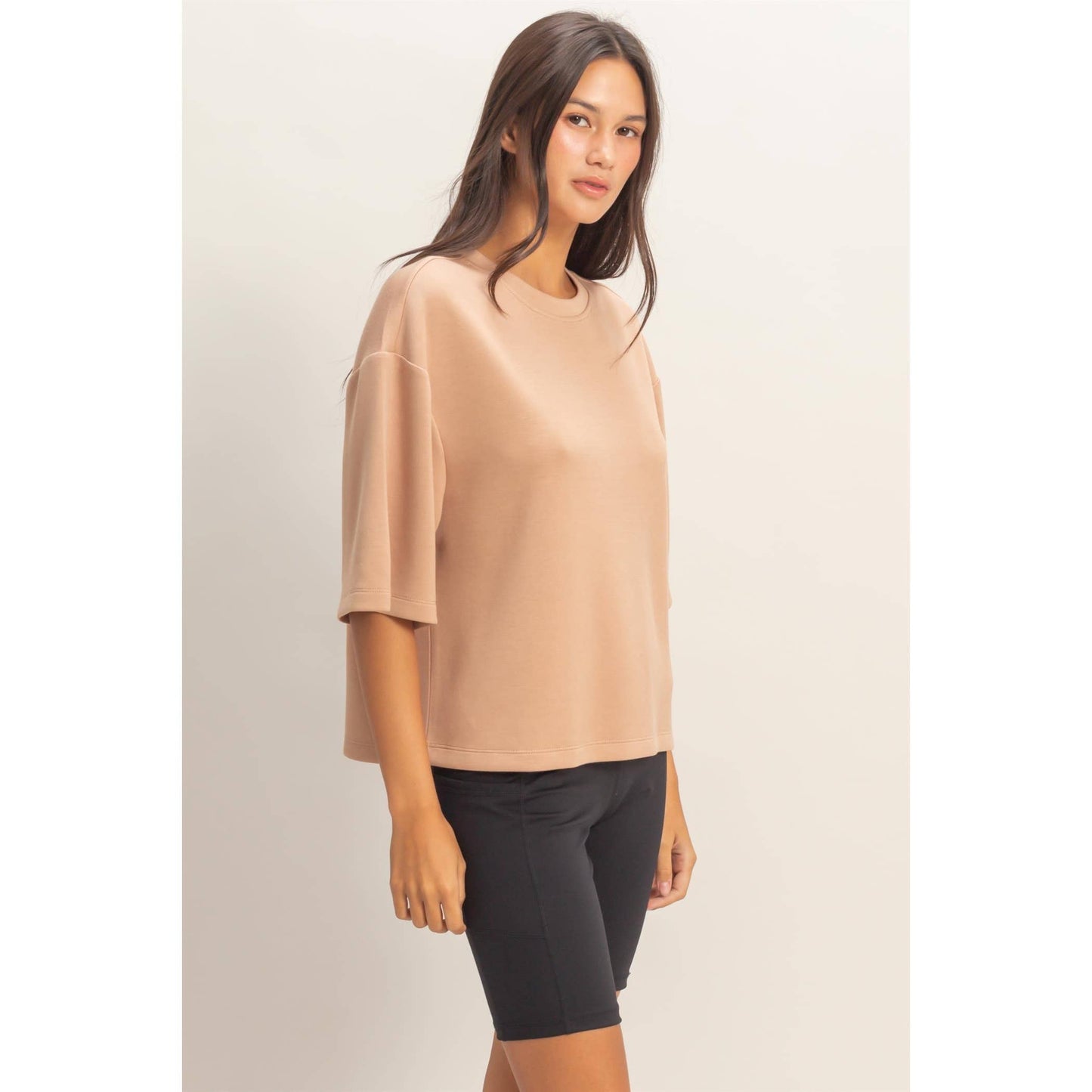 Scuba Short Sleeve Boxy Top