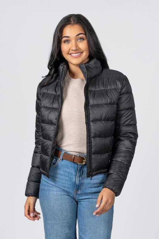 Junior Quilted Nylon Puffer Jacket