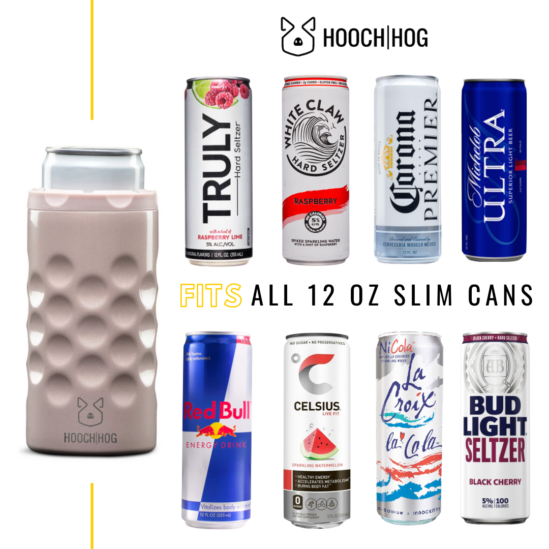 The Skinny Can Cooler - Blush Glitter