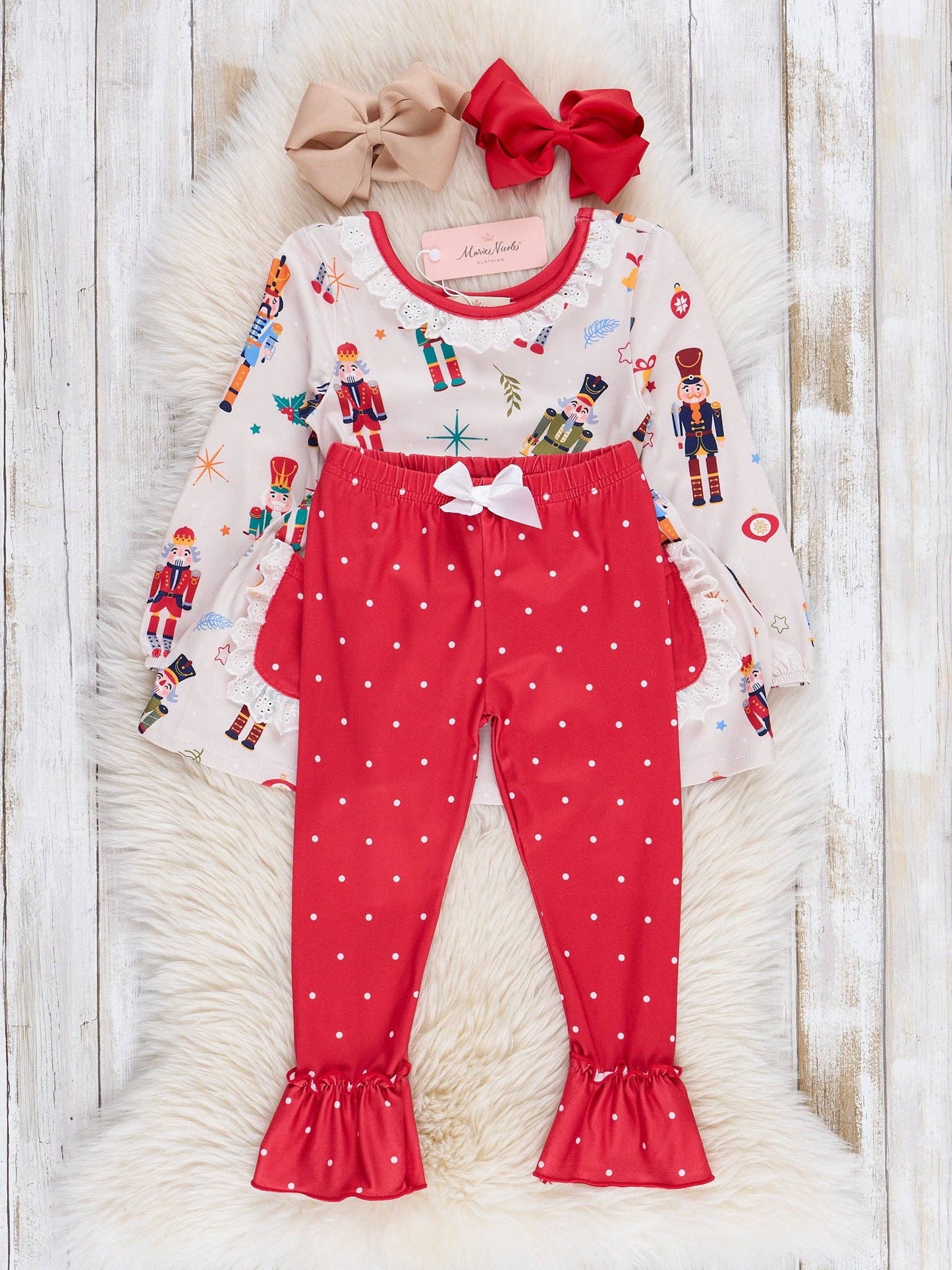 Red Dots Nutcracker Pocket Outfit