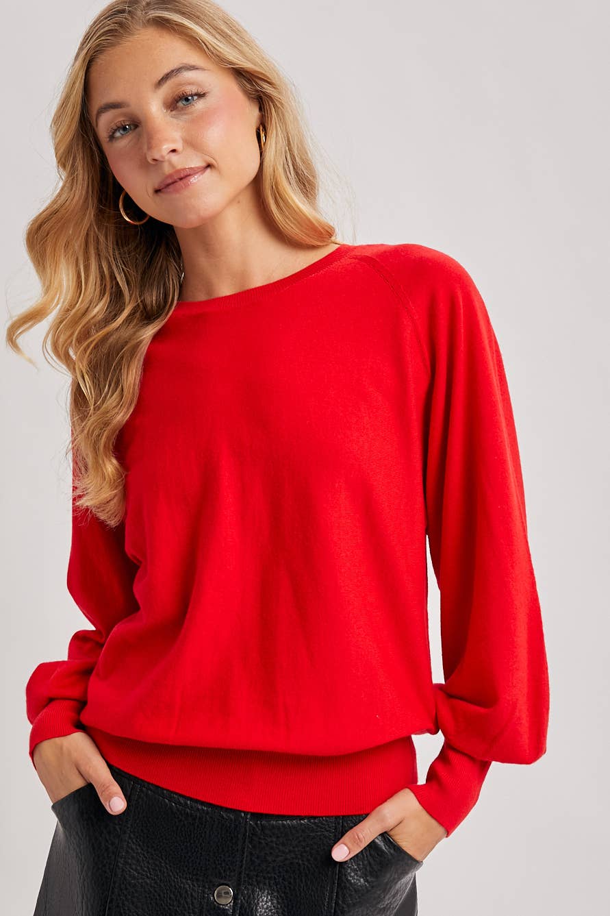 LIGHTWEIGHT KNIT SWEATER PULLOVER