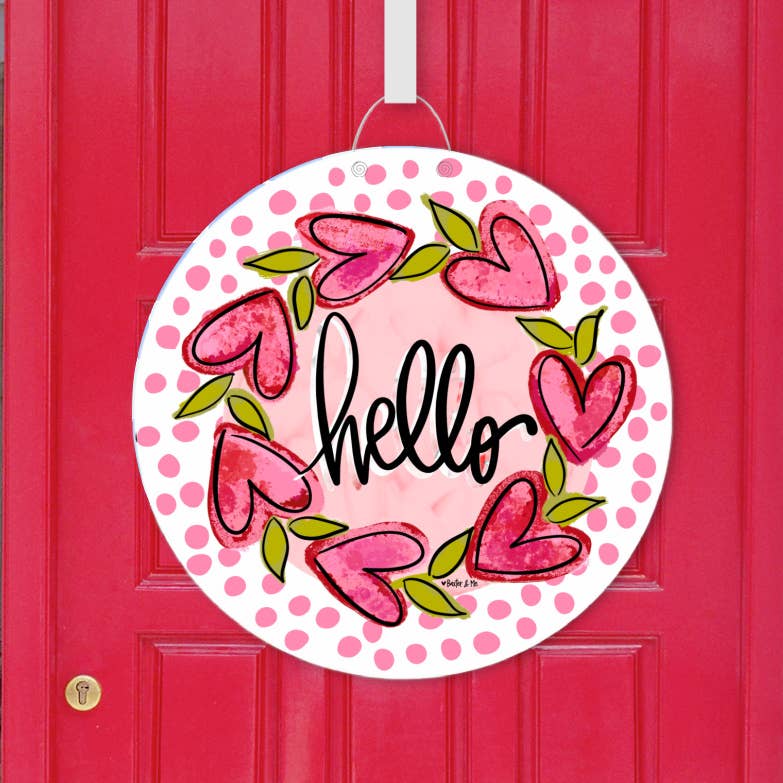 Hello Heart Vine Wreath Door Hanger Variety 3-Pack