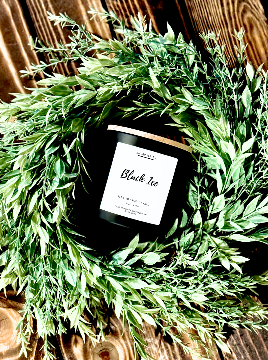 Black Ice 16 oz 100% Soy Candle
