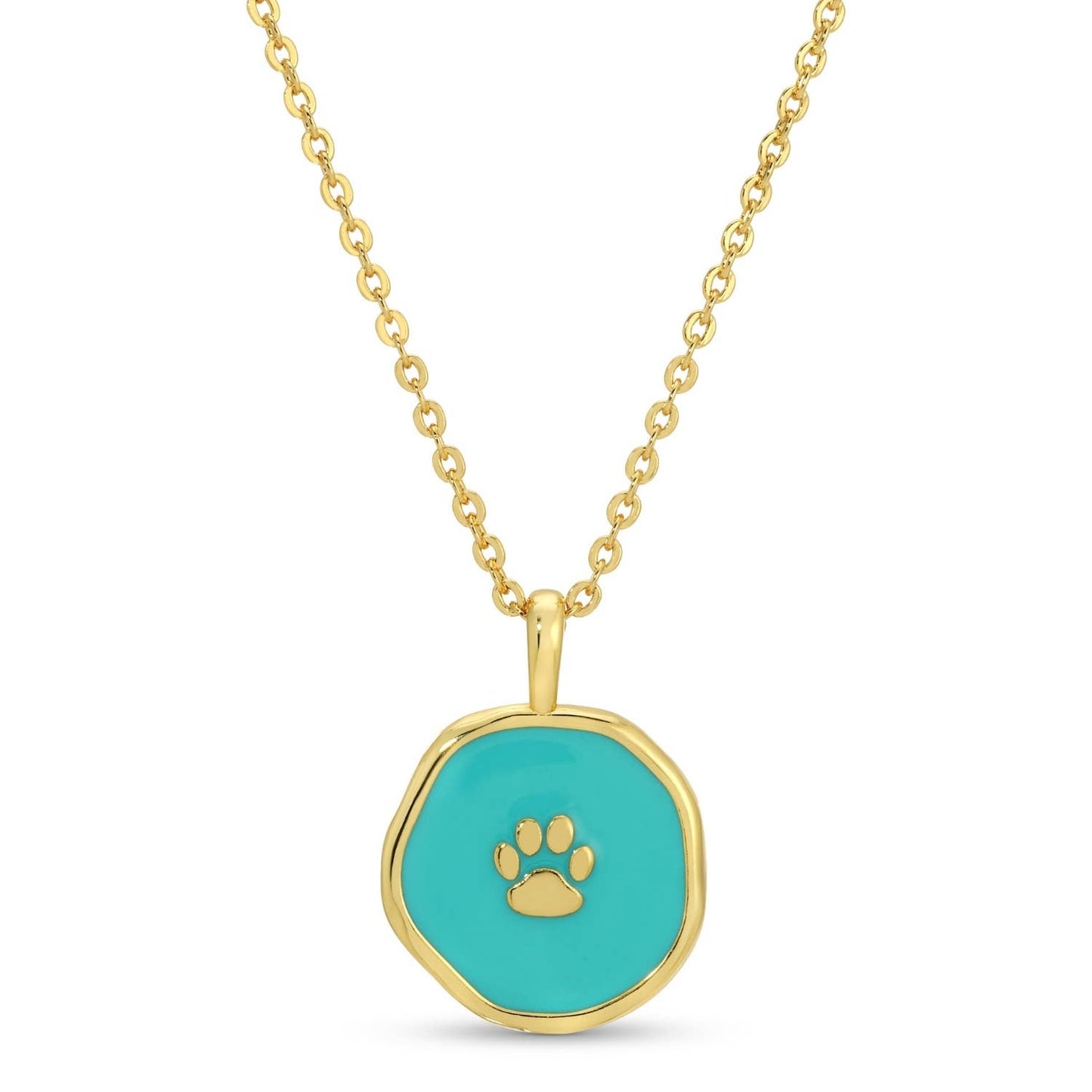 Animal Lover Pawprint Pendant Necklace