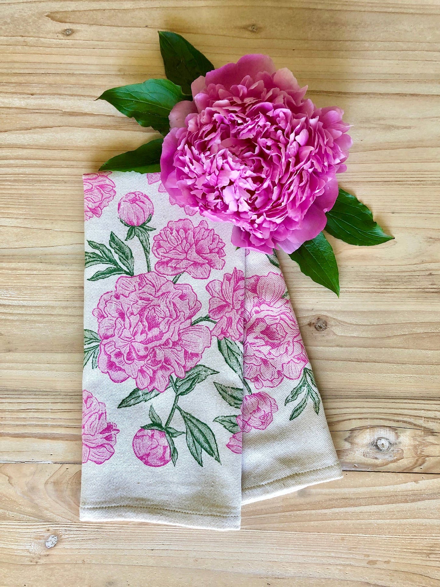 Peony Pattern - Kitchen Towel