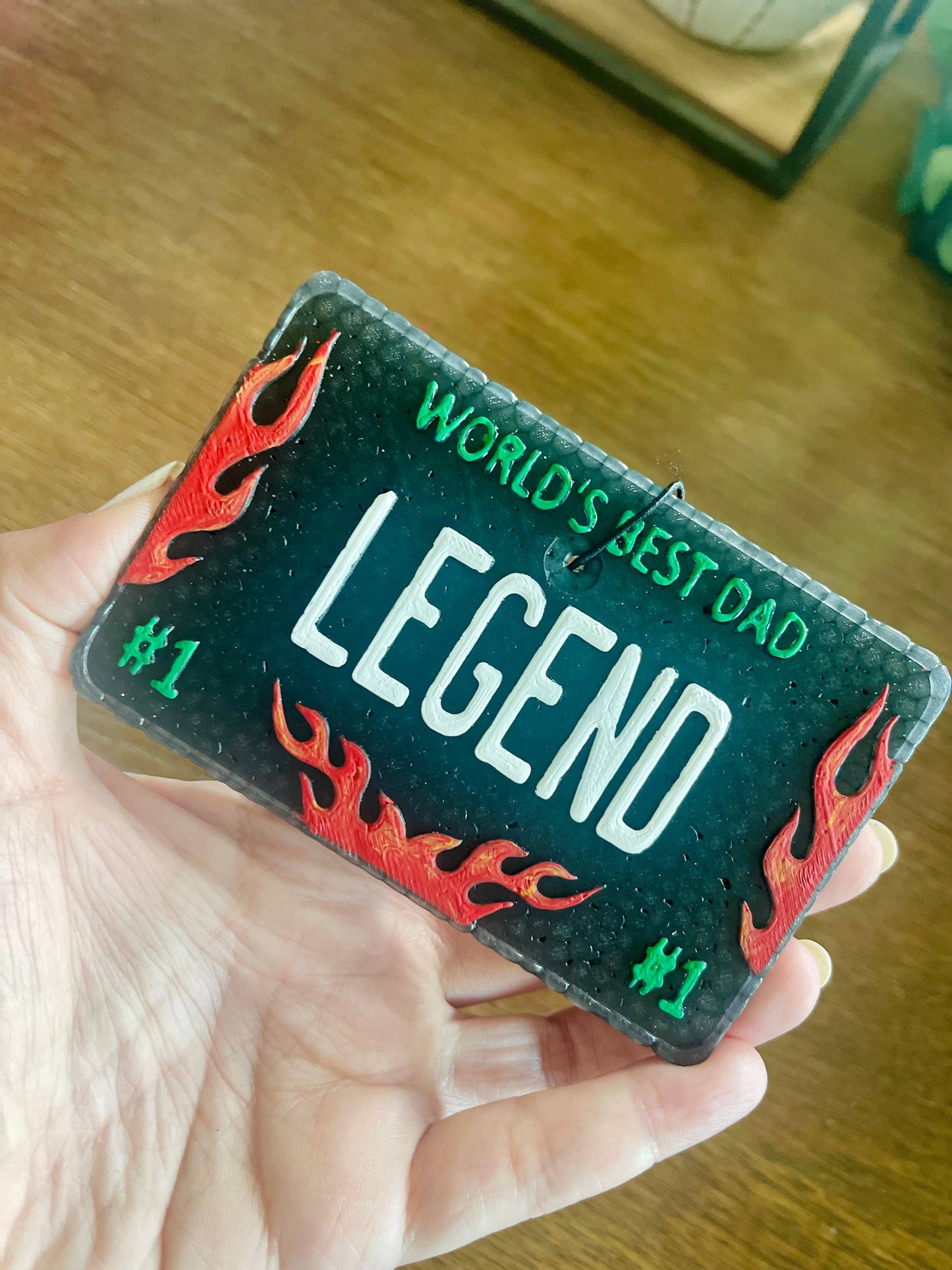 Legend’Worlds Best Dad’ Car Freshie 