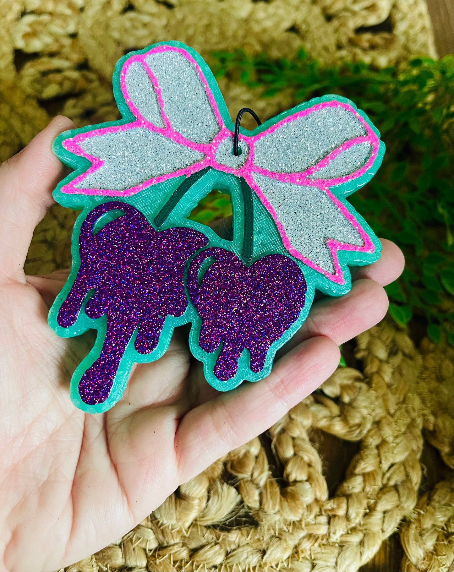 Heart Drip Cherries Car Freshie