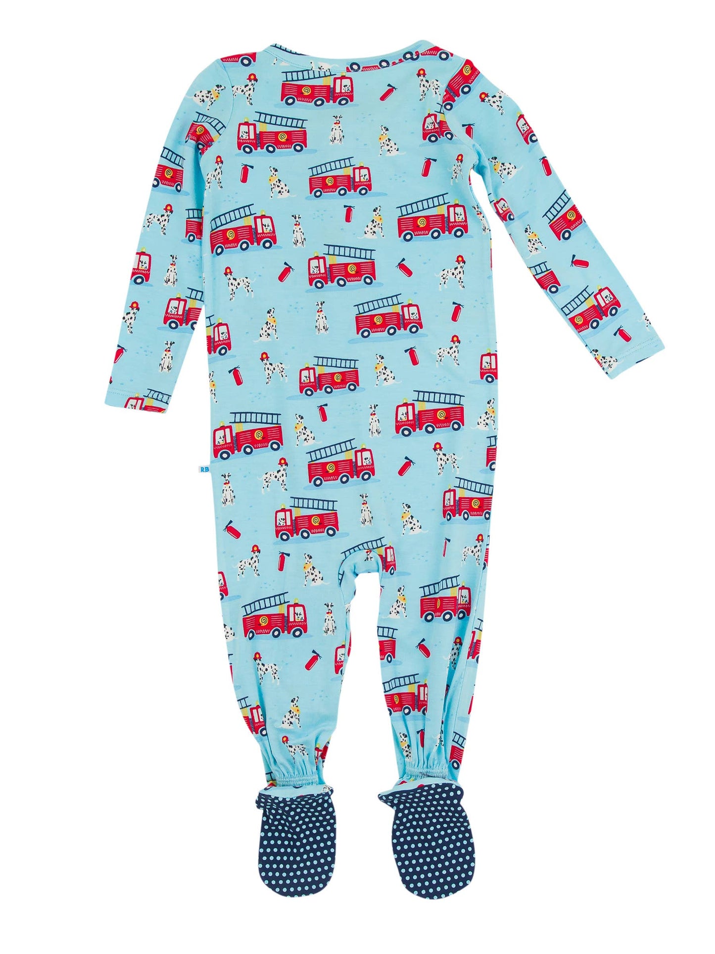 Baby Boys Paws To The Rescue Bamboo Viscose Footed One Piece Pajama