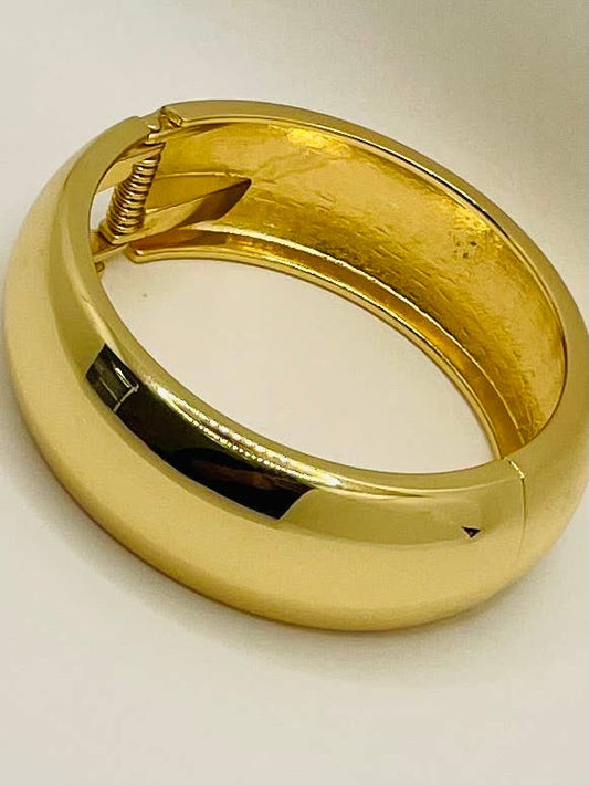 GOLDEN - Bold Cuff w/Hinge (shiny gold) BBR96