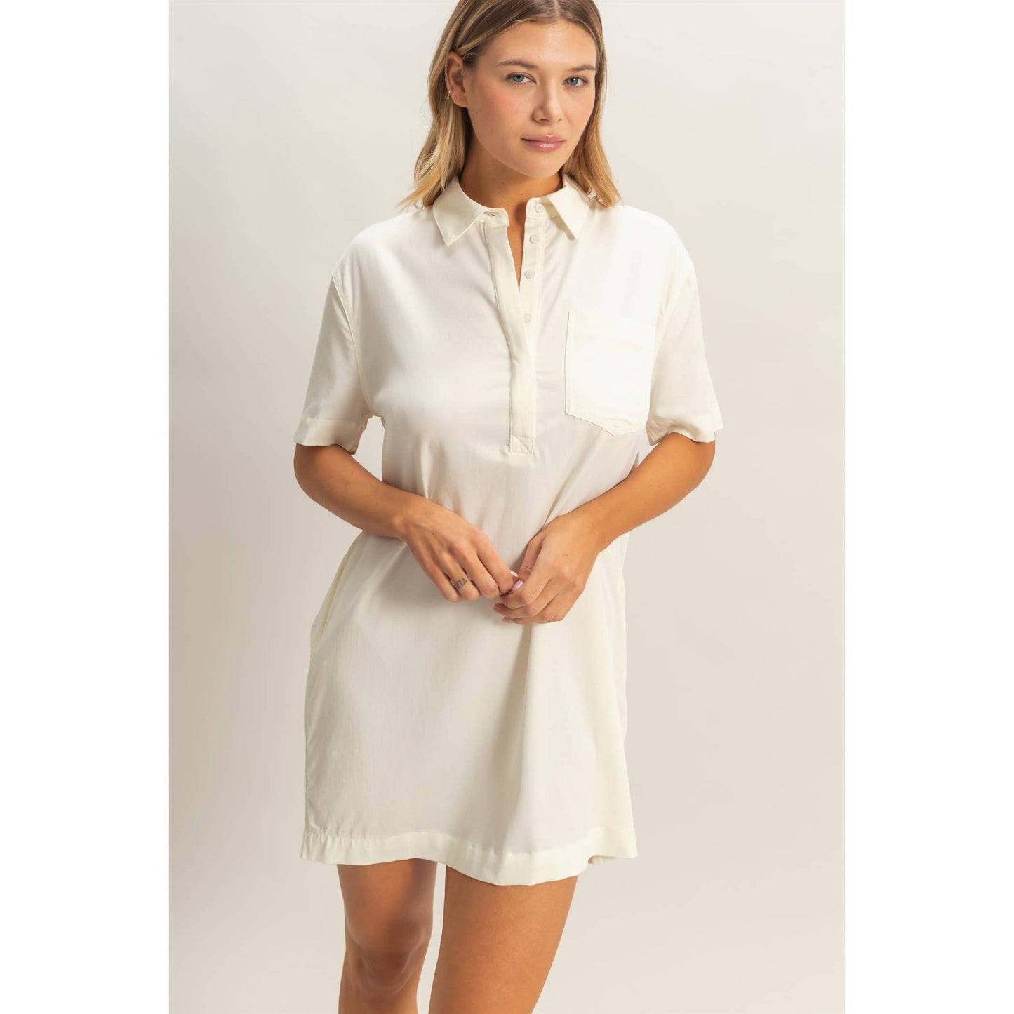 Collared Shirt Dress