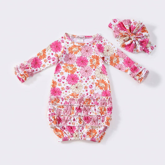 Zinnia Baby Gown