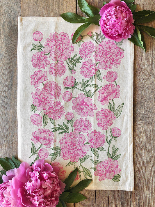 Peony Pattern - Kitchen Towel