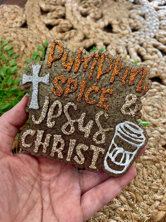 Pumpkin Spice & Jesus Christ Car Freshie