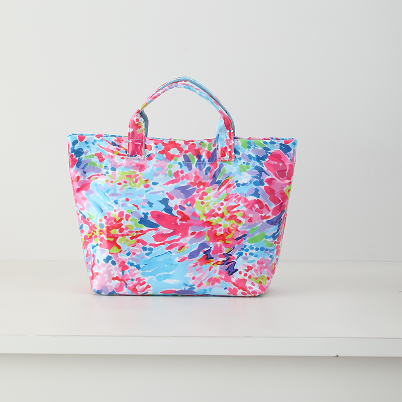 Waterproof Tote Bag PVC Beach Bag Petal Splash
