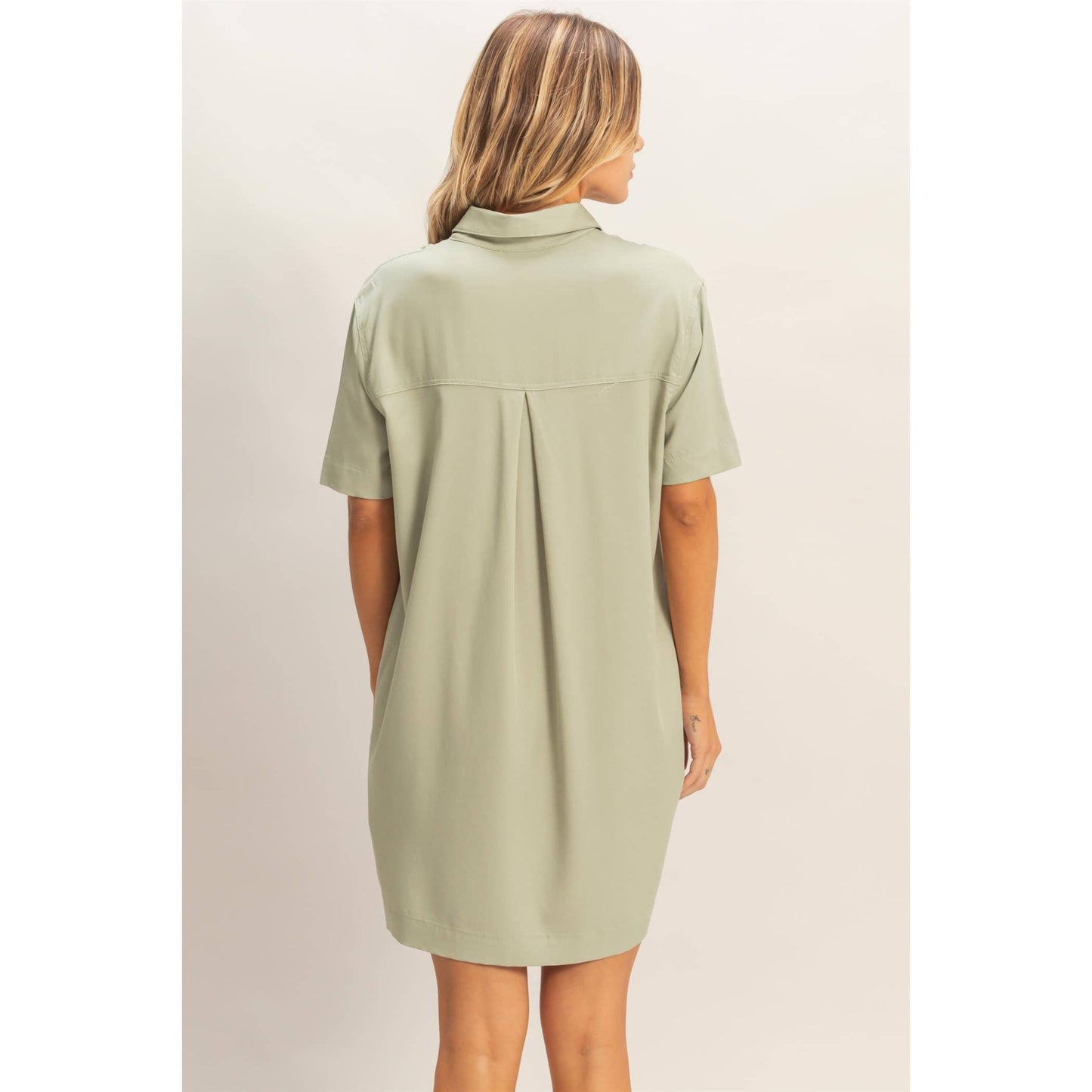 Collared Shirt Dress