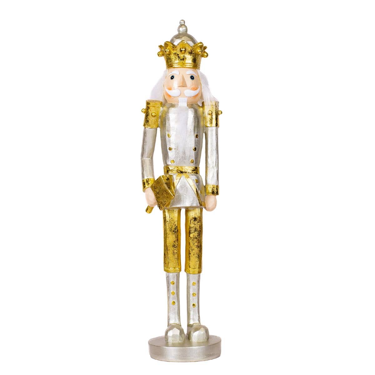 Edgar Nutcracker   Gold/Silver   3.75x15
