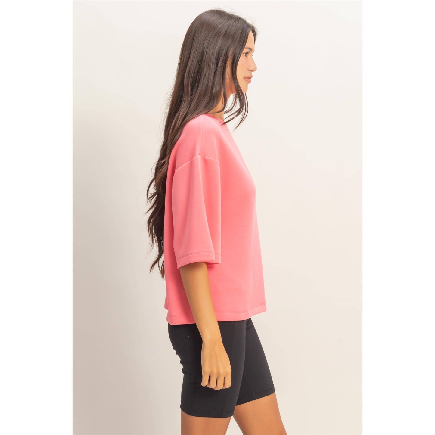 Scuba Short Sleeve Boxy Top
