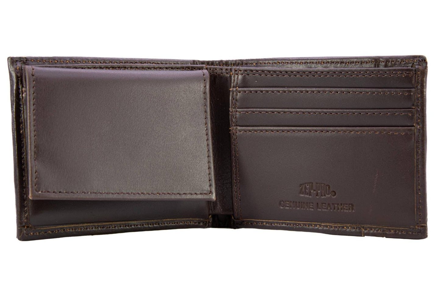 Shot Men's Bifold Old School Camo Leather Wallet.