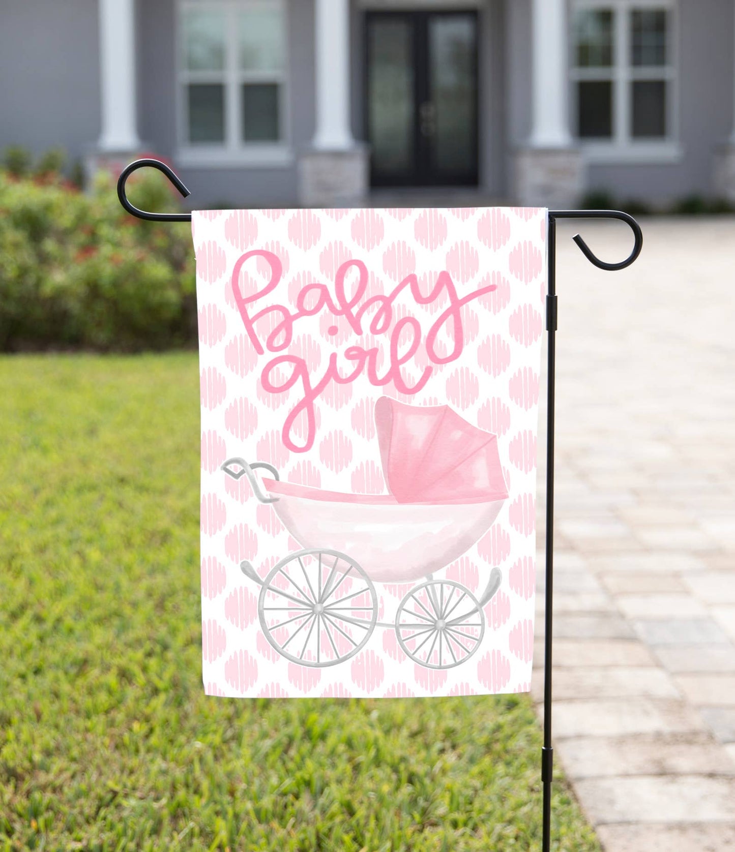 Celebrate Garden Flag - Oh Baby Bassinet Girl Announcement