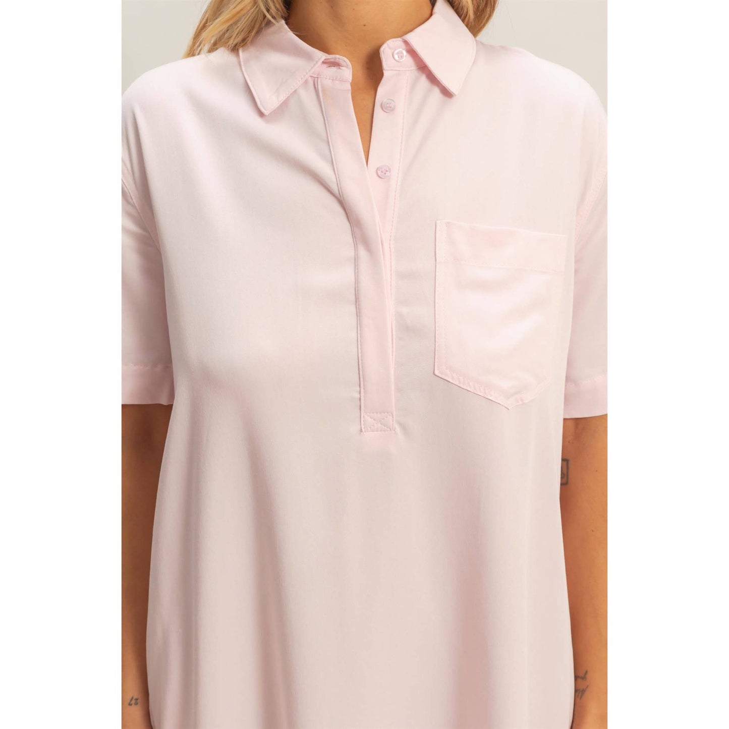 Collared Shirt Dress