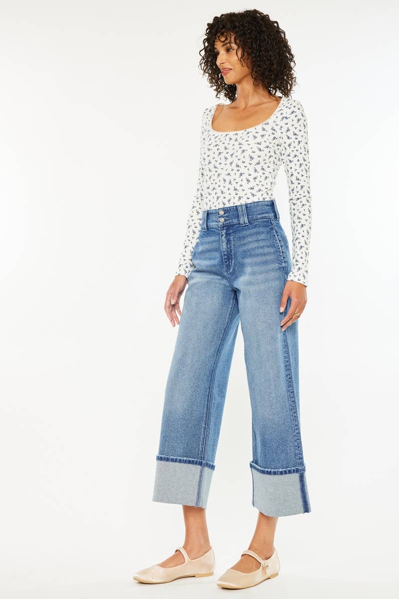 OPEN PACK 90’S CROPPED WIDE JEANS-KC5540D
