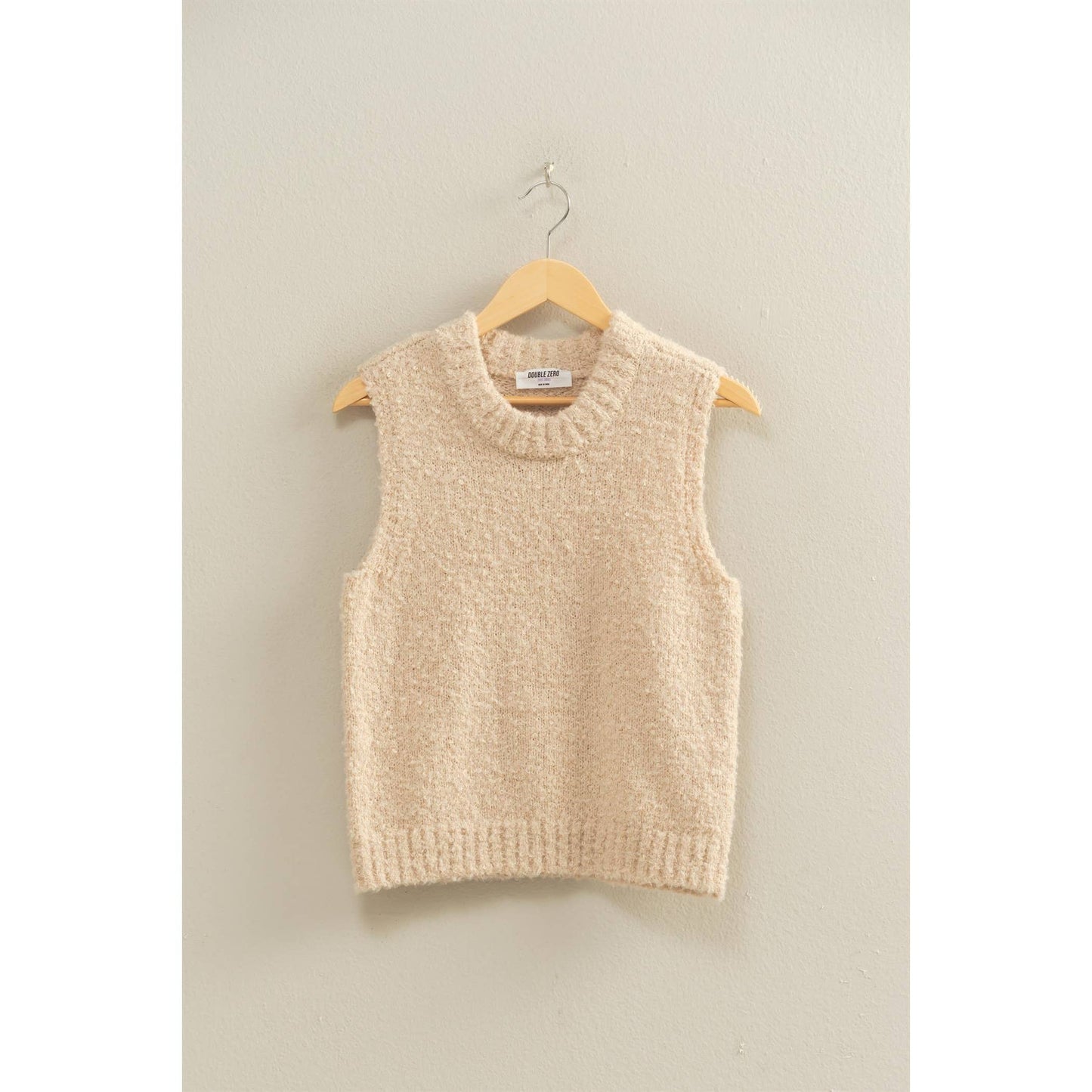Crew Neck Sleeveless Sweater