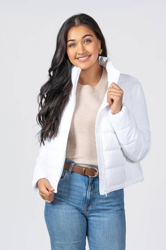 Junior Quilted Nylon Puffer Jacket