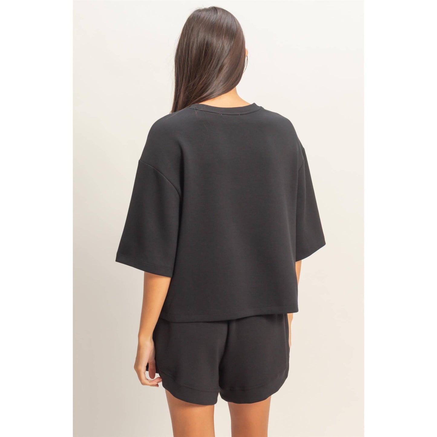 Scuba Short Sleeve Boxy Top