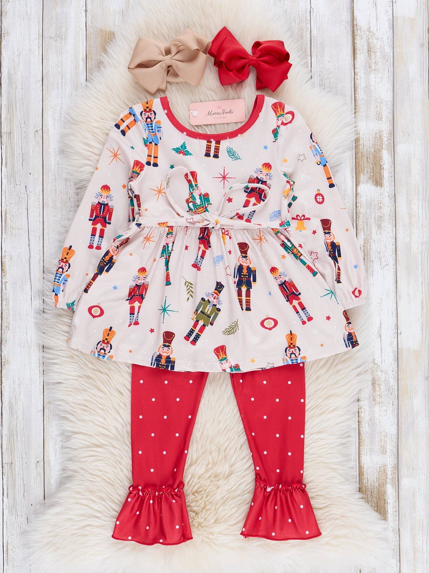 Red Dots Nutcracker Pocket Outfit