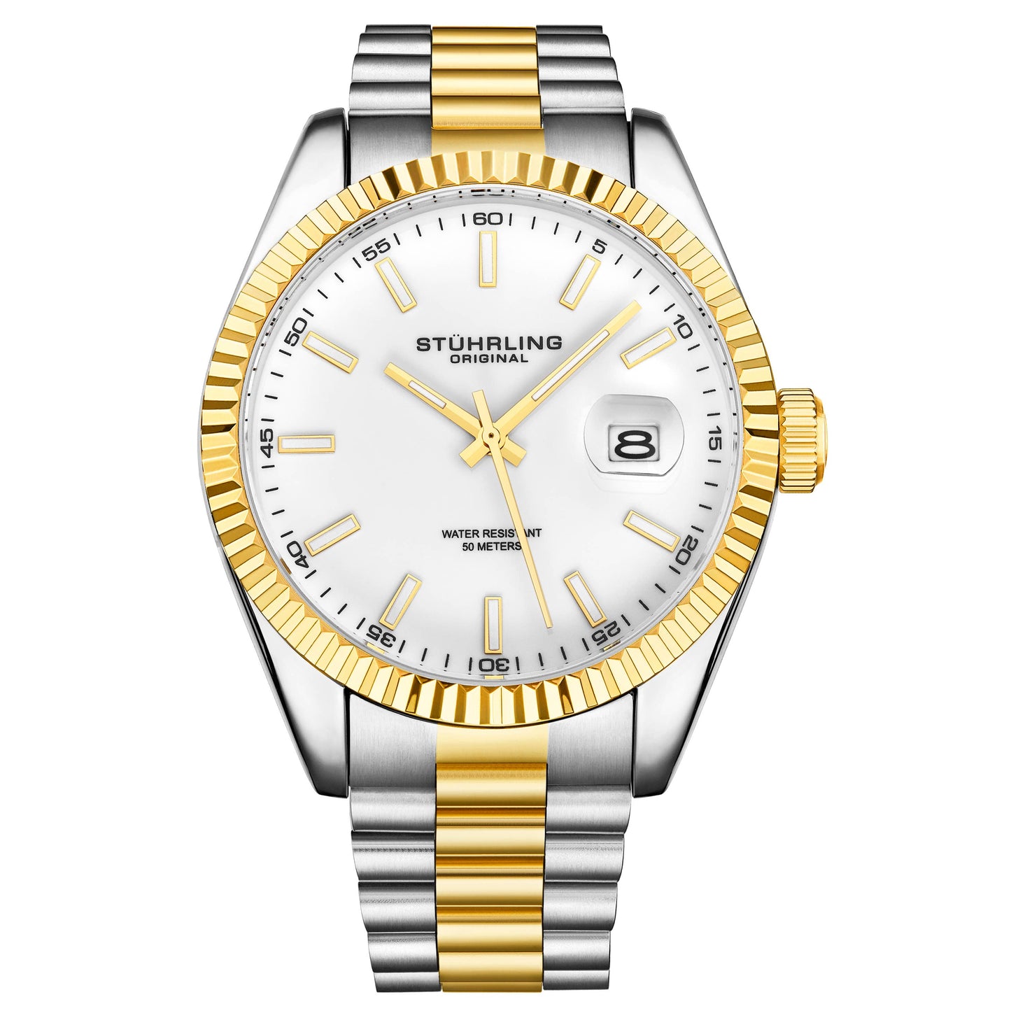 Lineage Classic 42mm Quartz Watch - Gold Toned Bezel