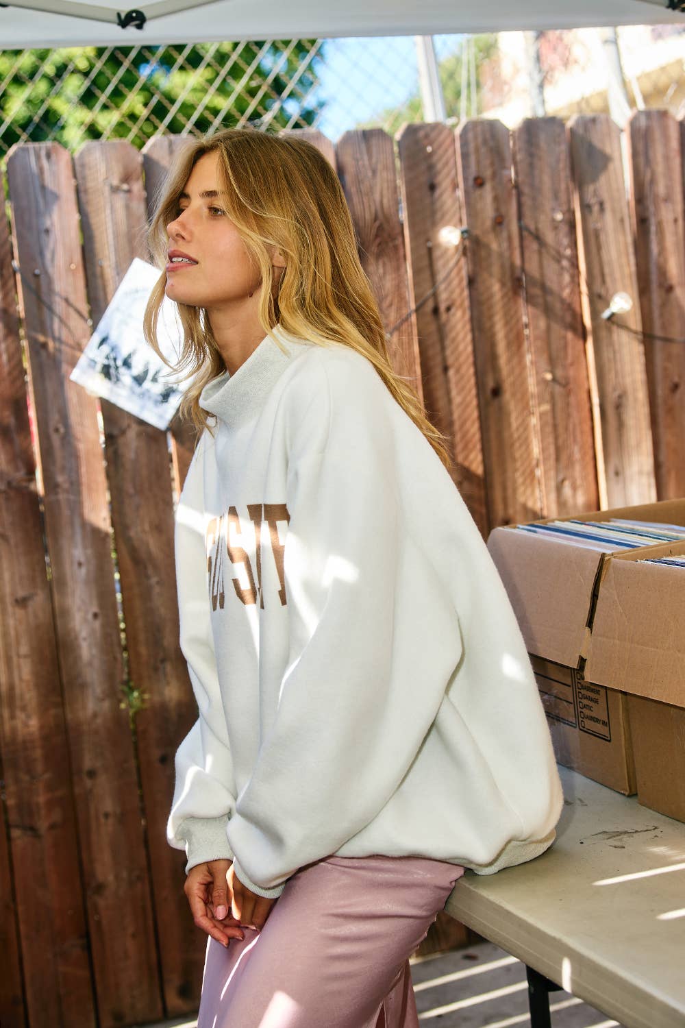 IT2594-CROSS 'CROSS &JESUS SAVES' Reversible Sweatshirt