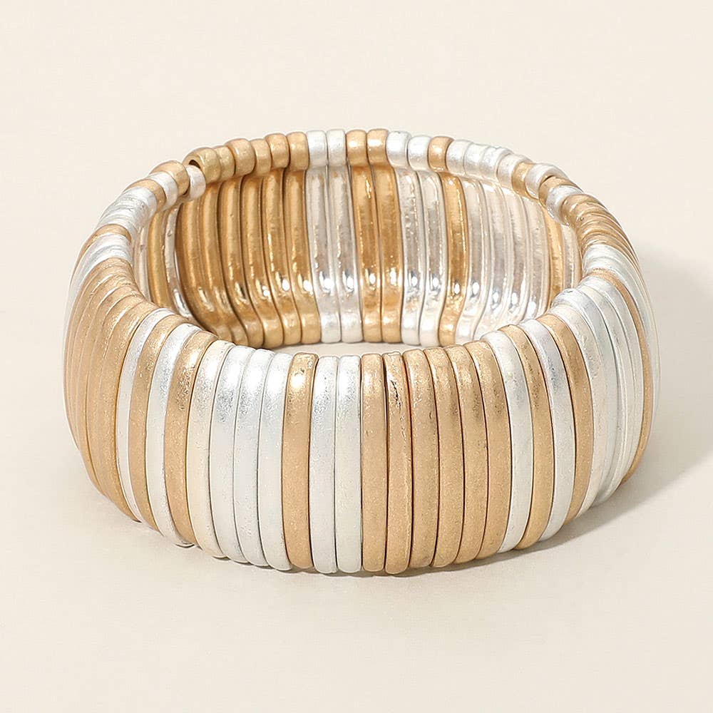 Metal Bar Stretch Bracelet