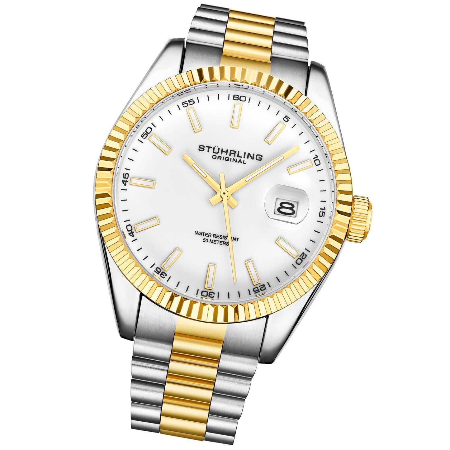 Lineage Classic 42mm Quartz Watch - Gold Toned Bezel