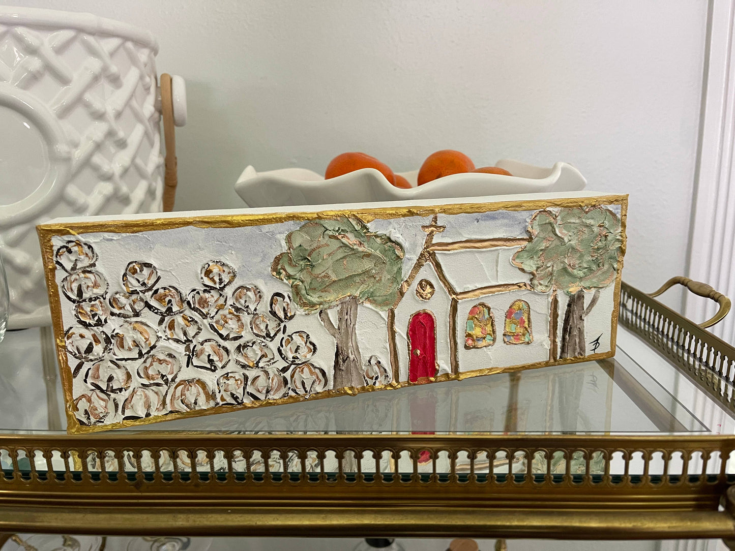 Textured church canvas