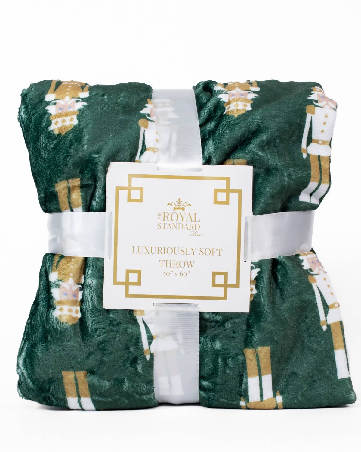 Alpine Nutcracker Throw   Dark Green/Multi   50x60