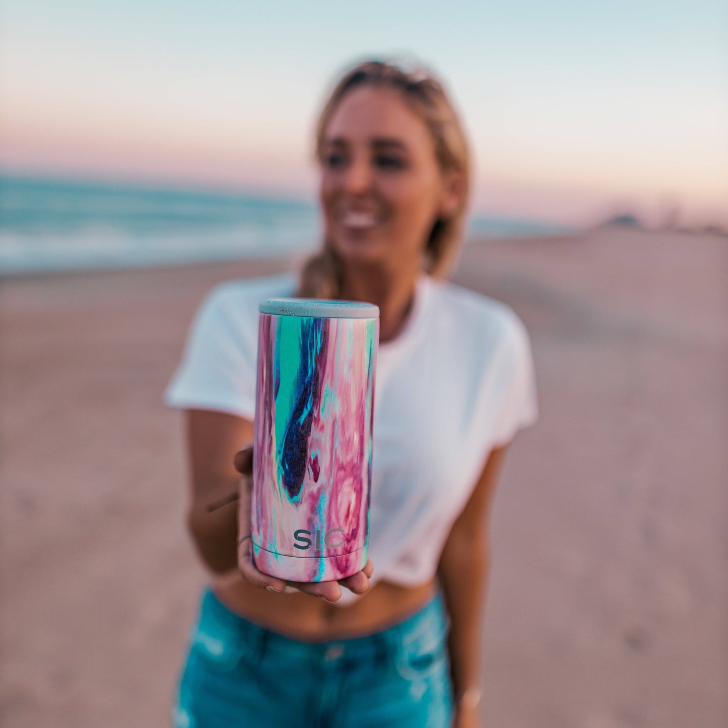 SIC Slim Can Cooler | Cotton Candy