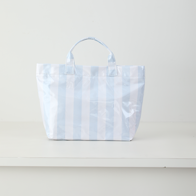 Waterproof Tote Bag PVC Beach Bag Seaside Stripes
