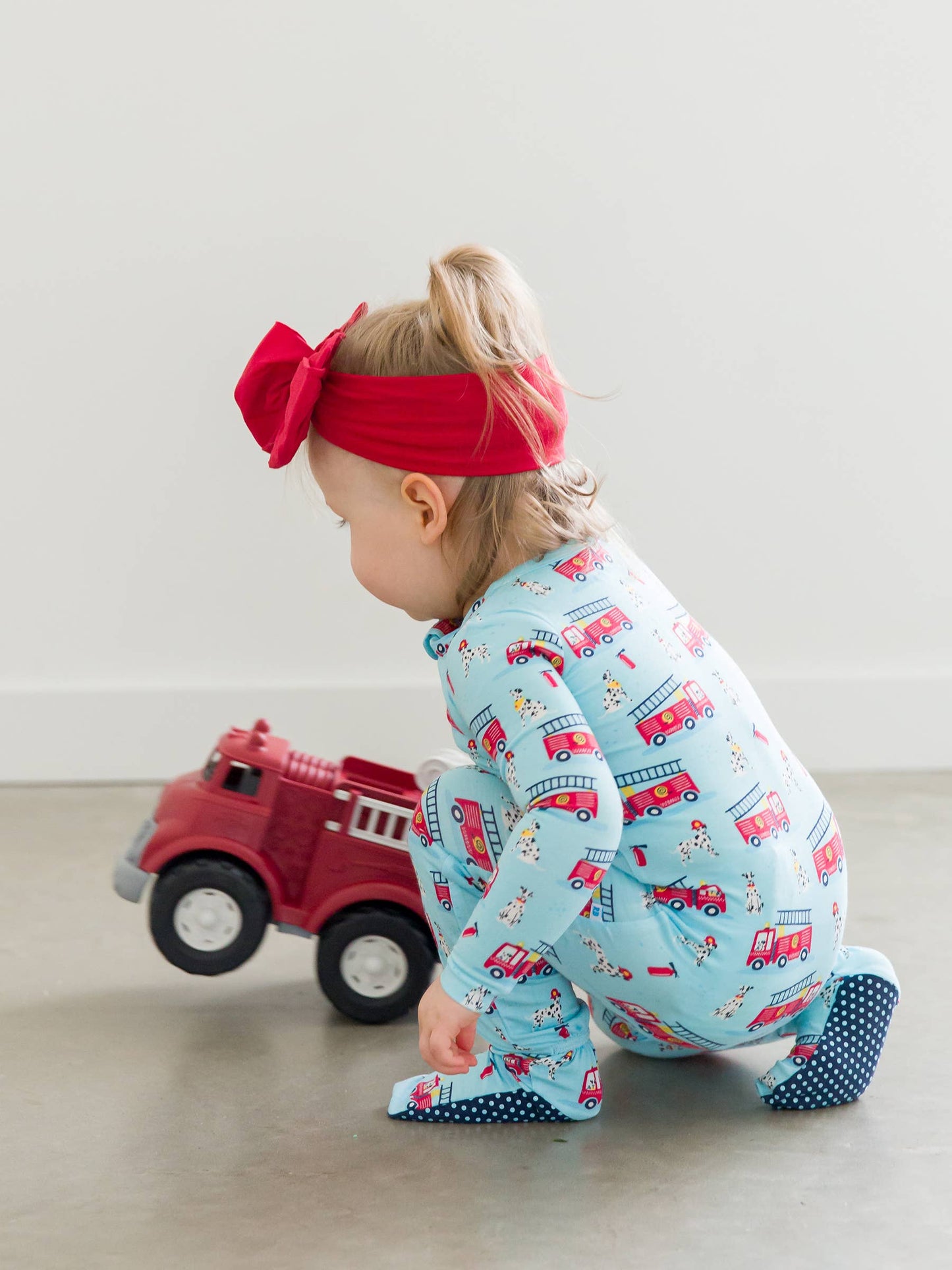 Baby Boys Paws To The Rescue Bamboo Viscose Footed One Piece Pajama