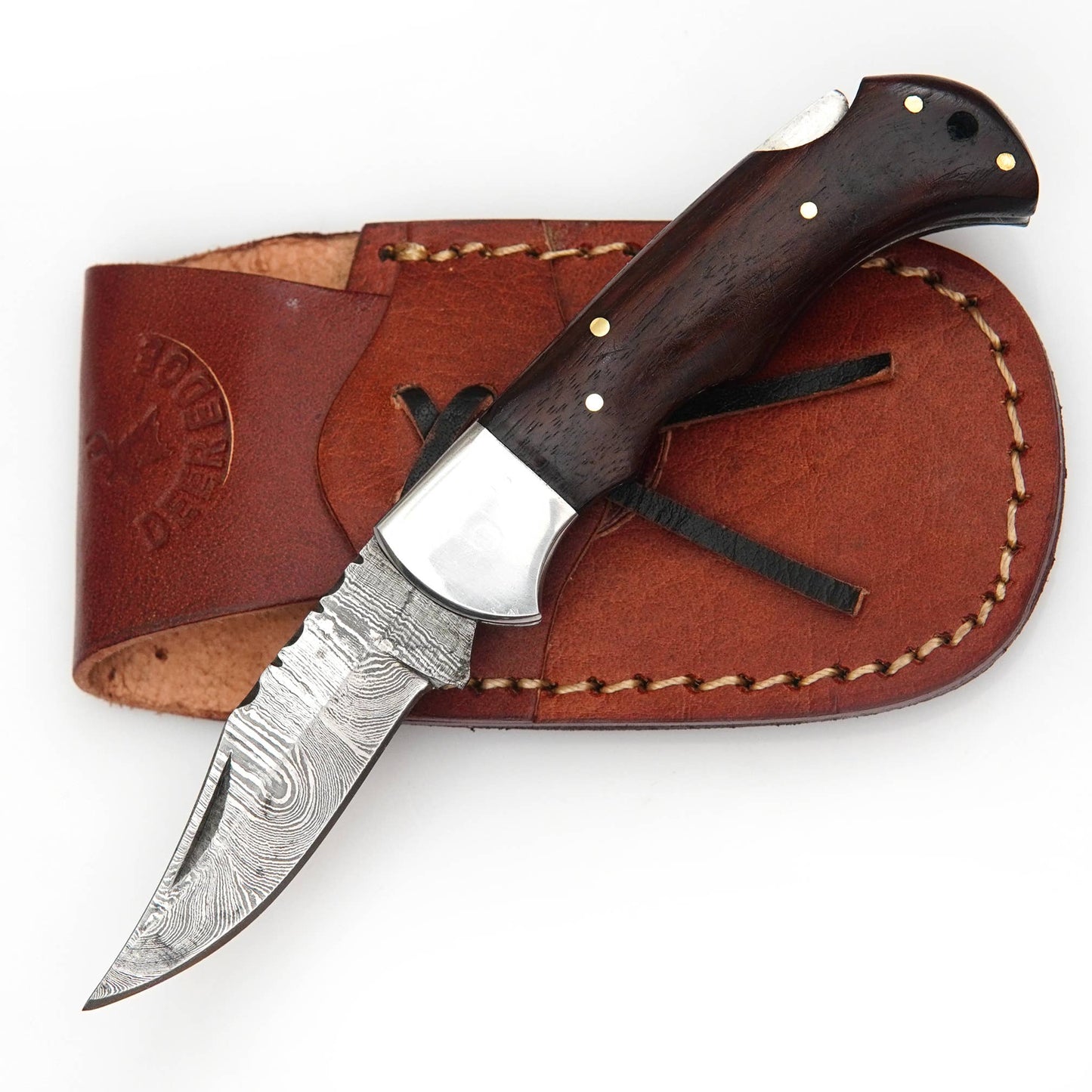 Damascus Folding Knife - Pocket Knife for men